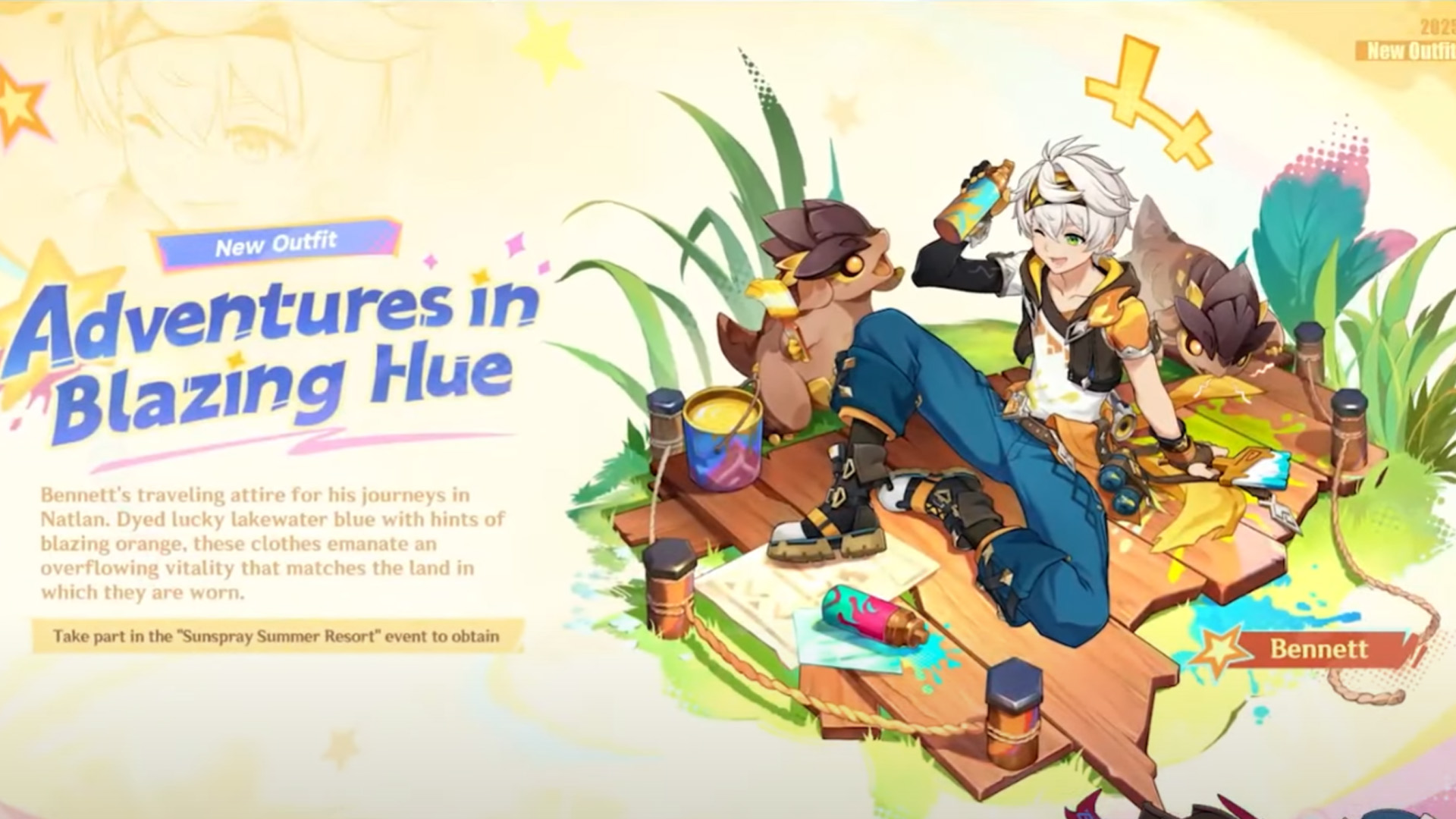 genshin impact outfits skins costumes bennett