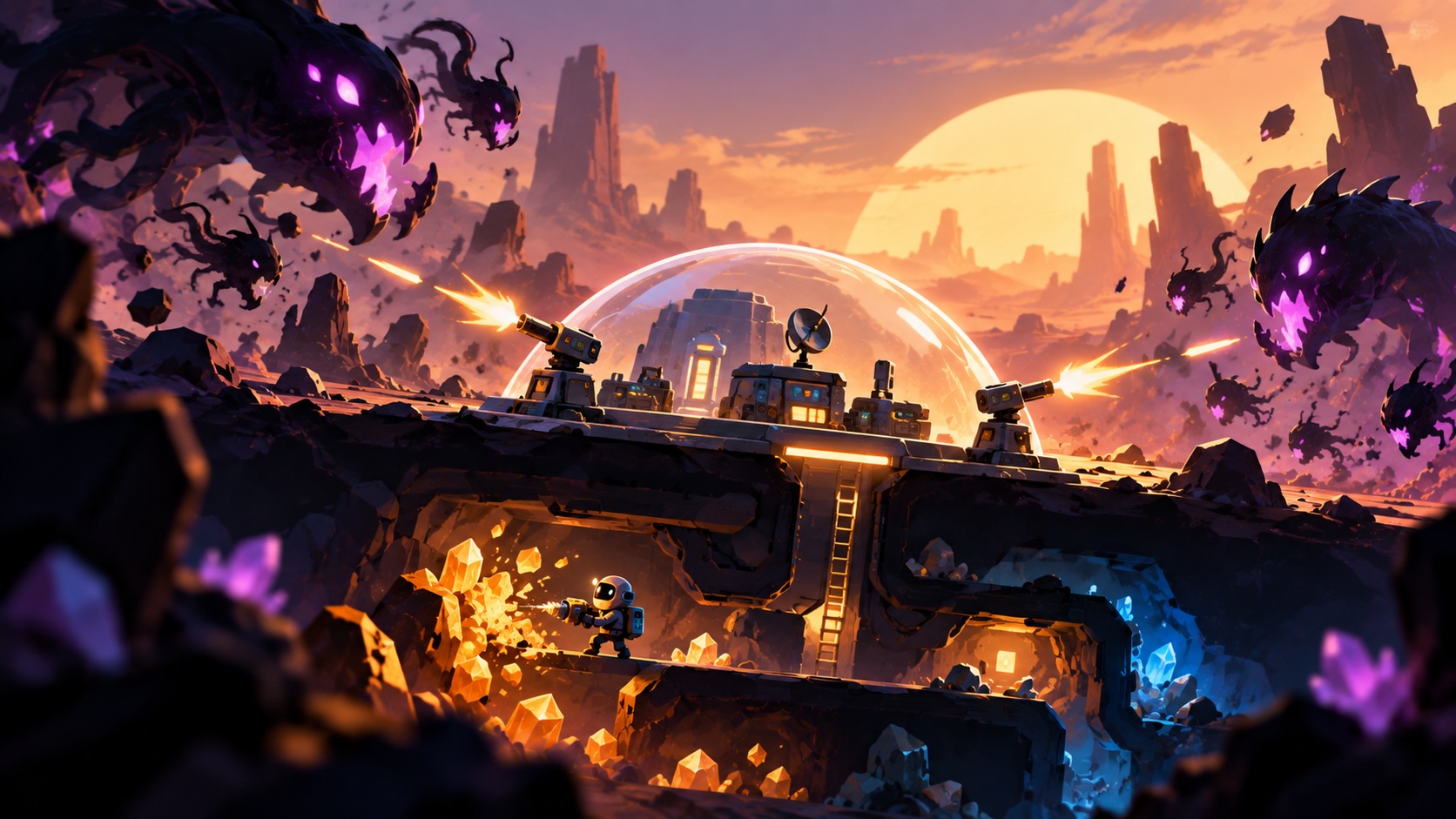 dome keeper mobile launches ios android