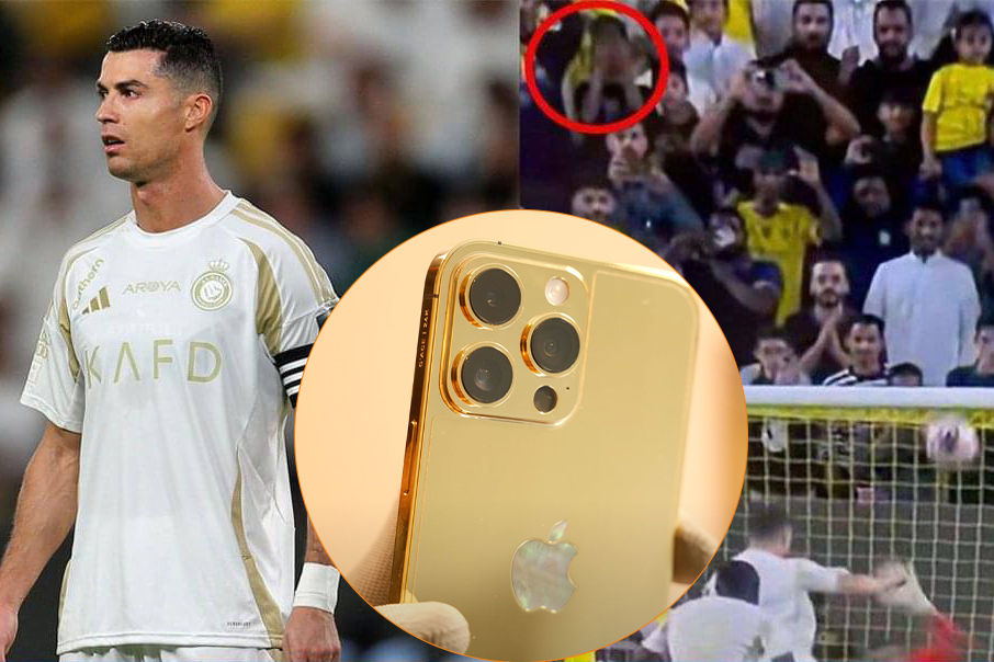 Ronaldo đền iPhone 16 Pro Max mạ vàng cho fan nhí