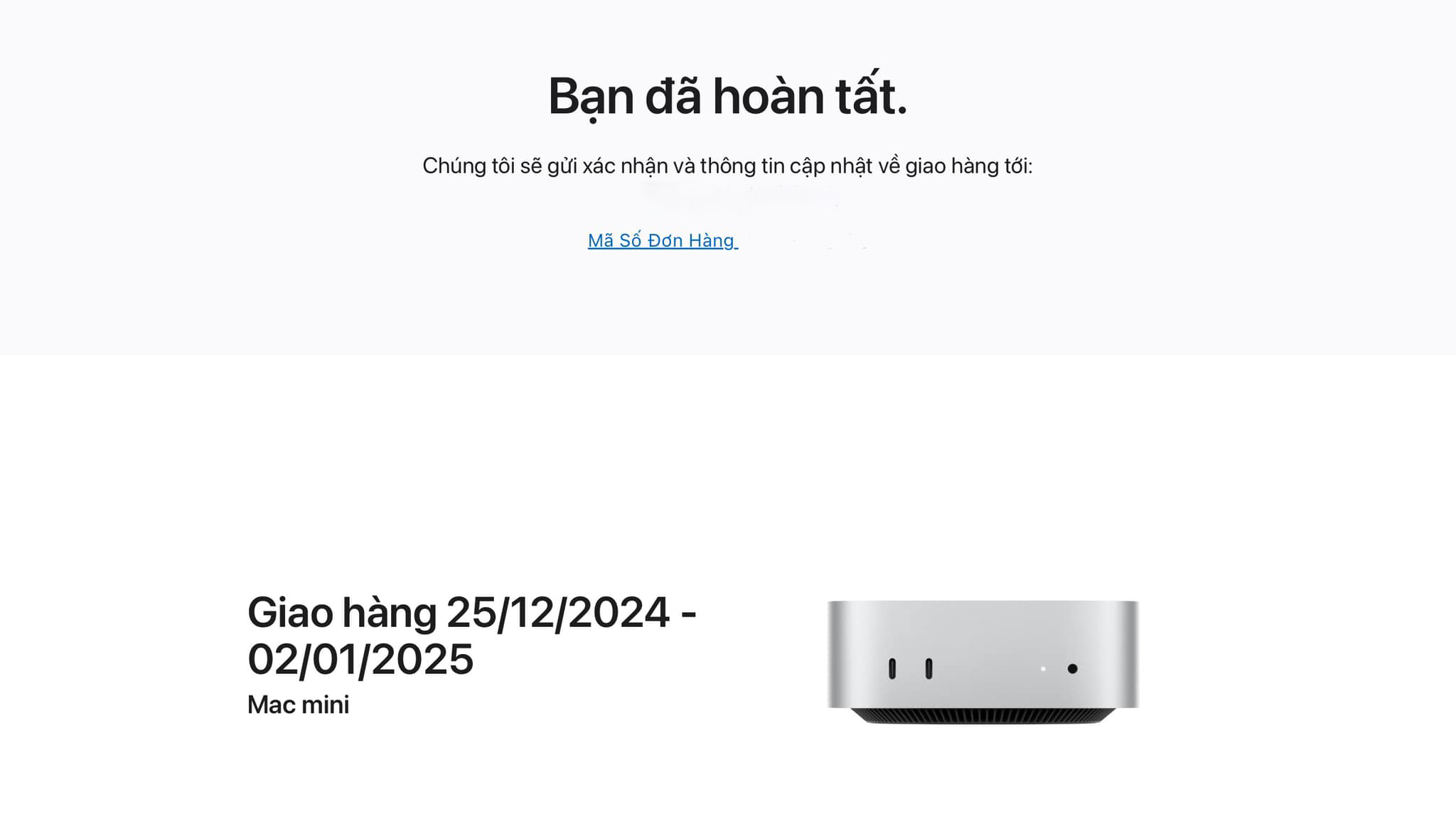 mac mini m4 giao hang