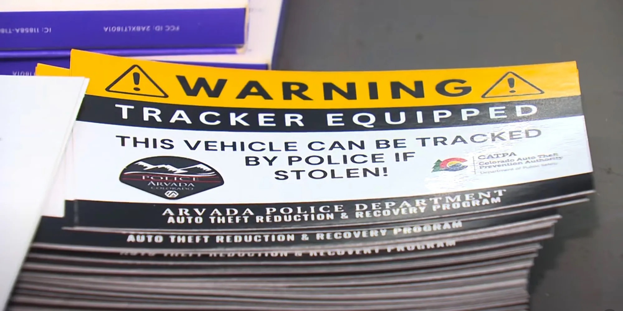 colorado police sticker tracker