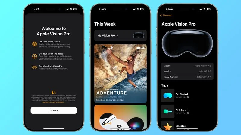 vision pro app vision pro app