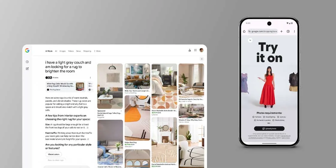 ai mode try on buy for me header