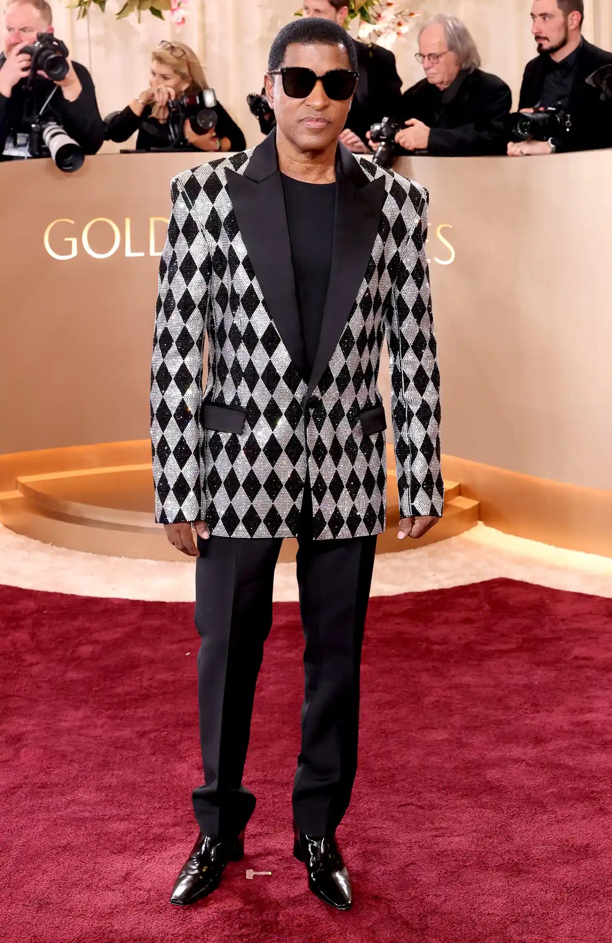 babyface arrivals golden globes ge