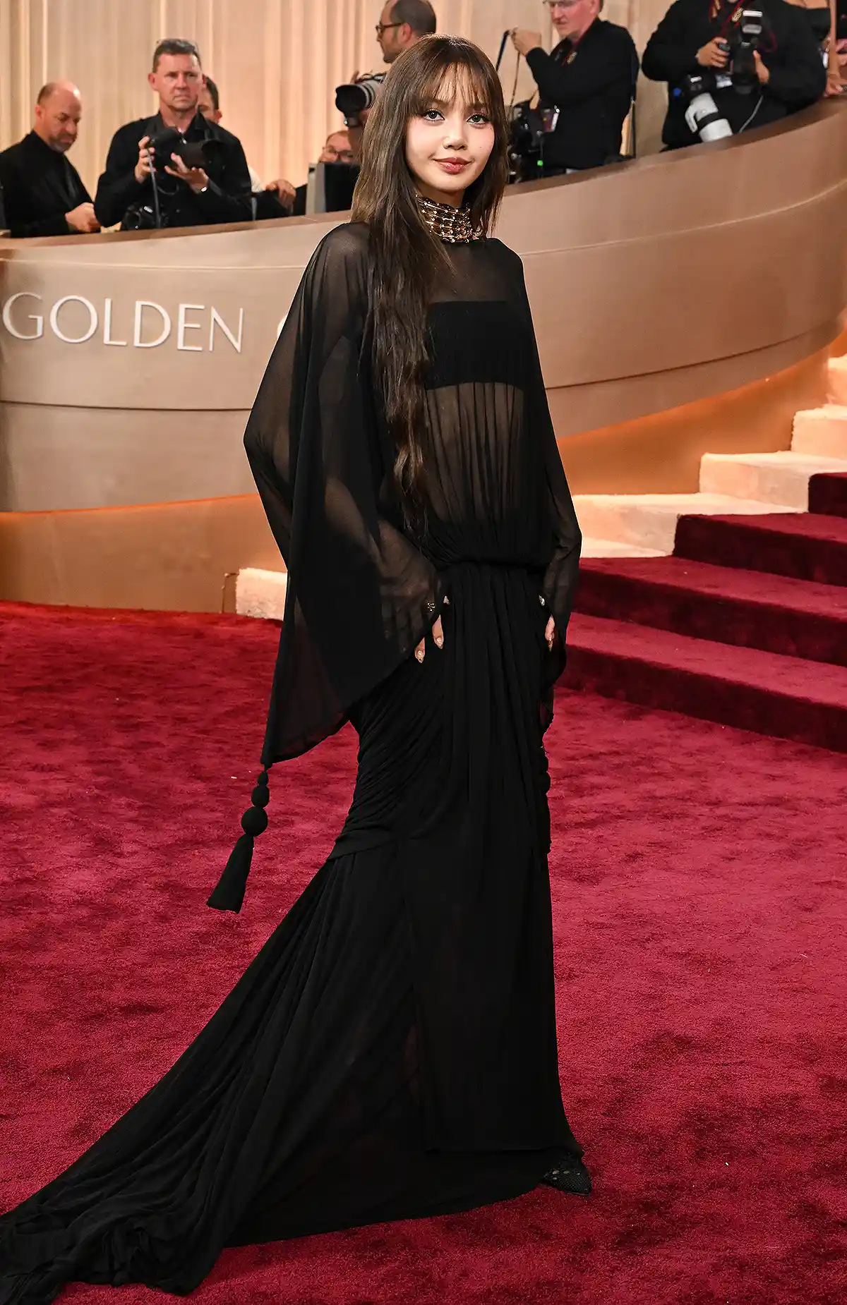 lisa arrivals golden globes 2026 ge