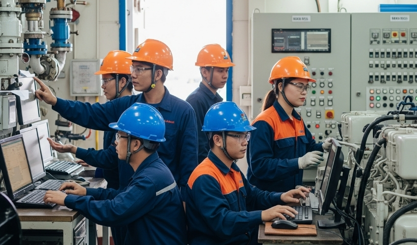 tuyen sinh van bang 2 dai hoc nganh khai thac may tau thuy va quan ly ky thuat