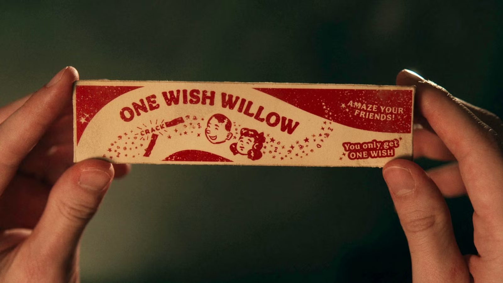 bear holding the one wish willow box in obsession 2026
