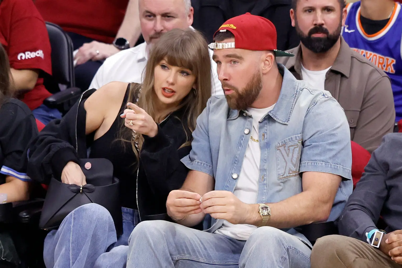 travis kelce attend cleveland cavaliers 128625121