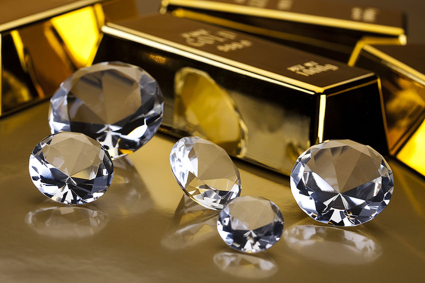 gold vs diamonds for investing