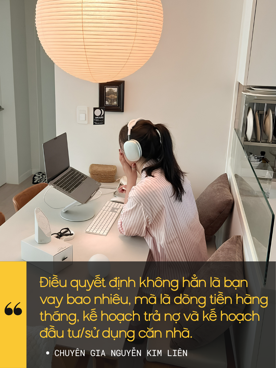 ieu quyet dinh khong han la ban vay bao nhieu ma la dong tien hang thang ke hoach tra no va ke hoach dau tusu dung can nha