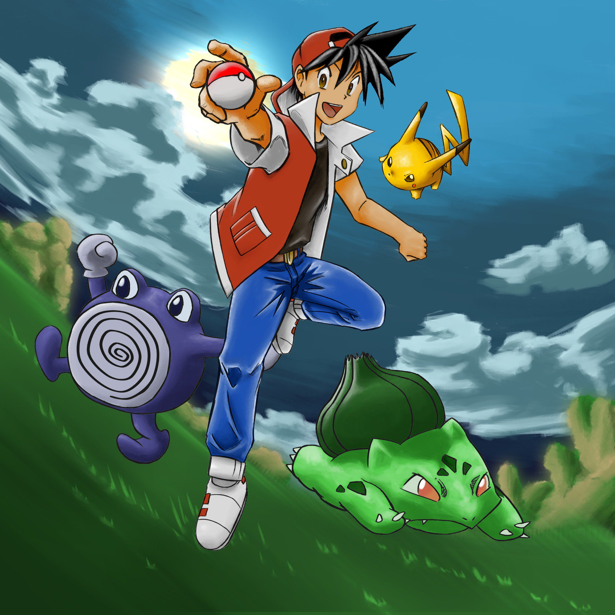 red ash pokemon 3