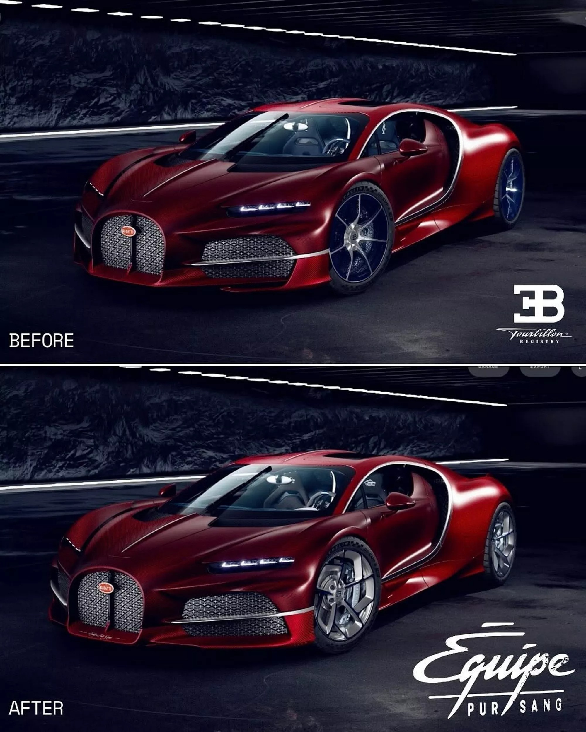 bugatti tourbillon equipe pur sa