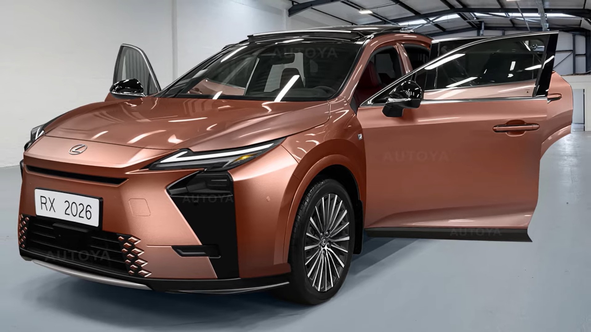 2026 lexus rx mid size luxury cuv gets a virtual exterior facelift and interior refresh5