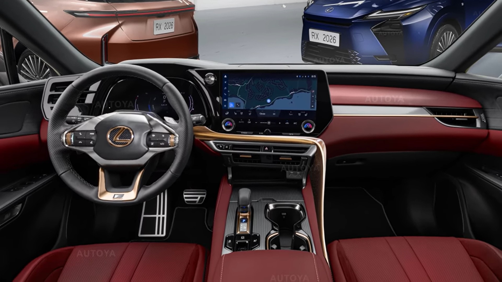 2026 lexus rx mid size luxury cuv gets a virtual exterior facelift and interior refresh7