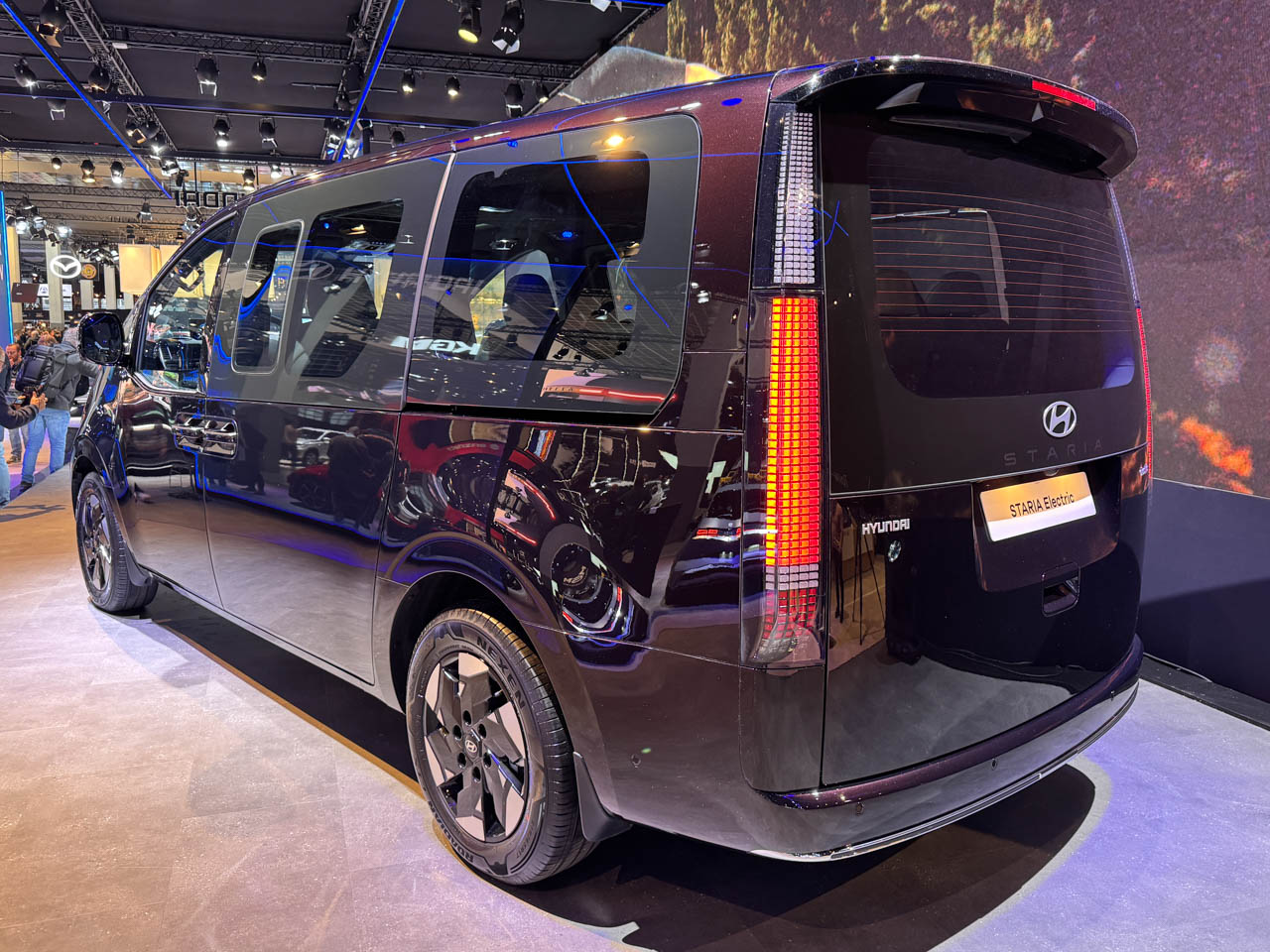 hyundai staria ev rear three quarter