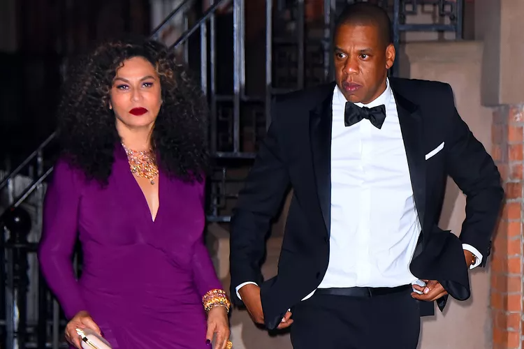 jay z and tina knowles attend an
