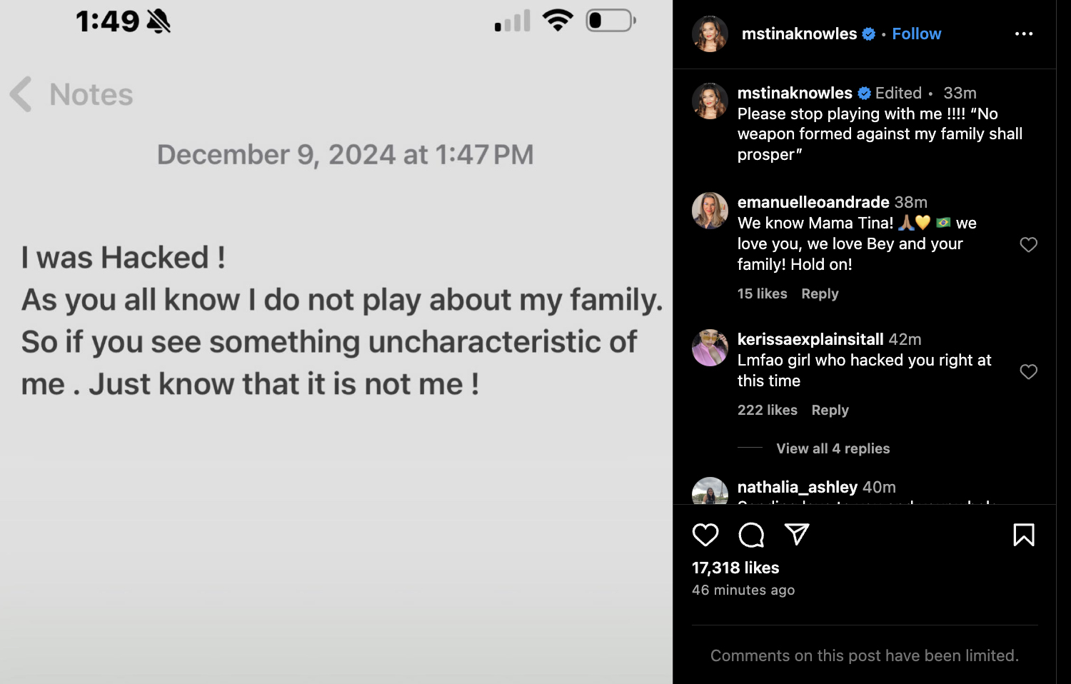 screenshot post instagram accoun