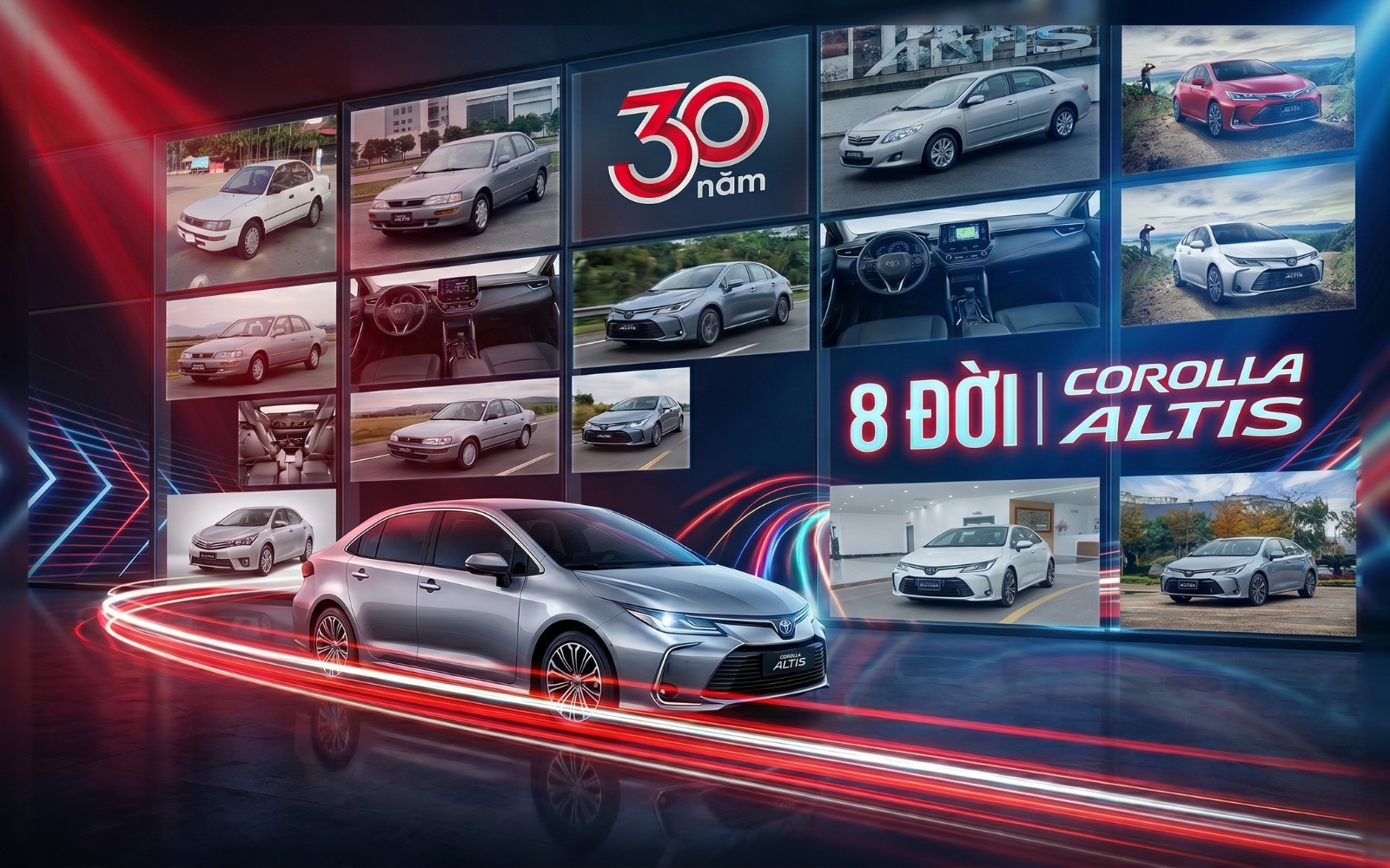 30 năm, 8 phiên bản Toyota Corolla Altis tại Việt Nam: Từ vua doanh số tới mẫu xe hết thời