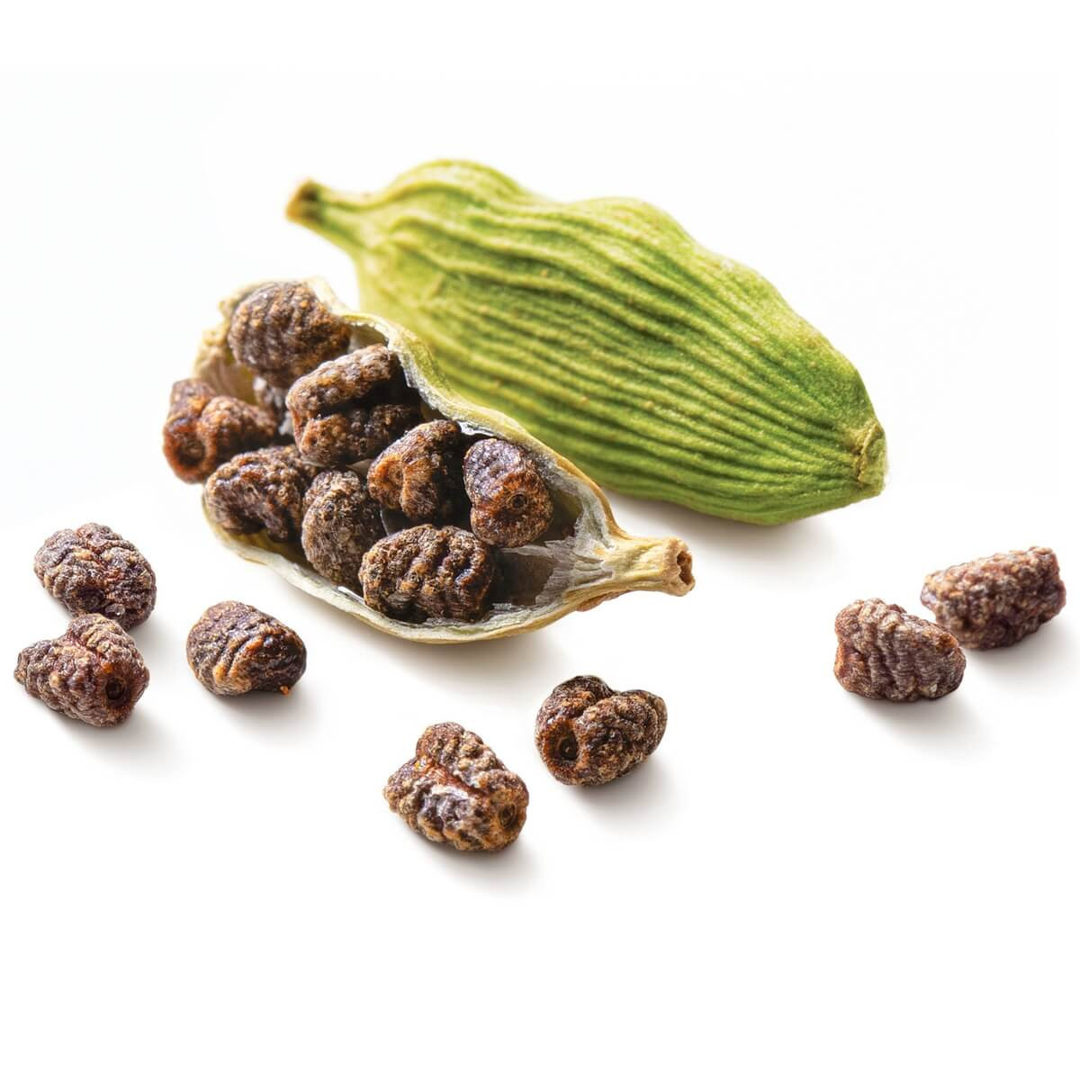 green cardamom seeds intense