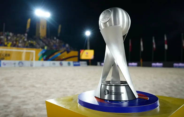 afc beach soccer asian cup trophy