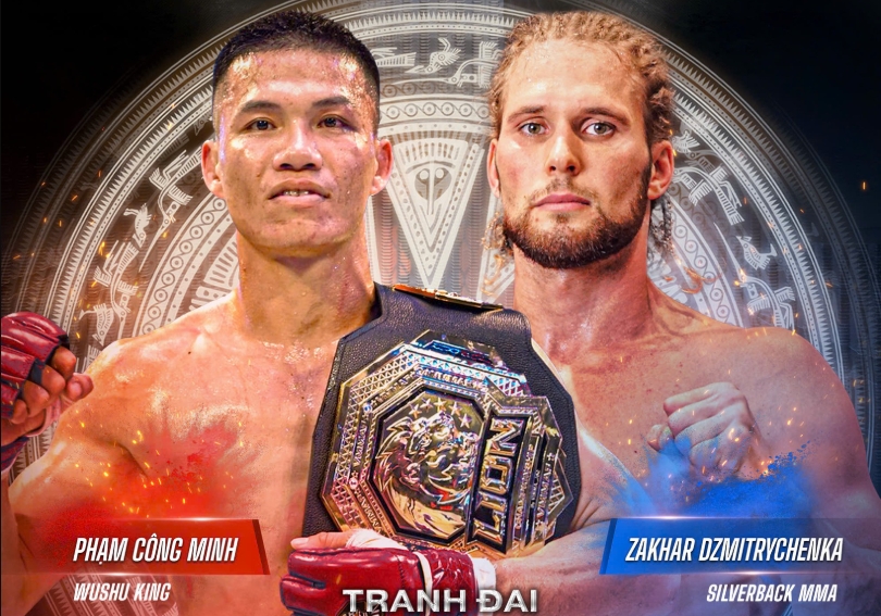 pham cong minh vs zakhar dmitrychenka hai manh ho doi dau o lion championship 22