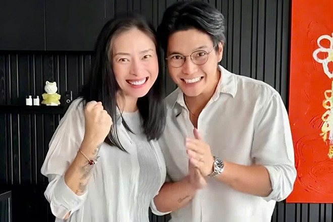 dien vien ngo thanh van va chong tre kem 11 tuoi vo oa don tin vui 44875