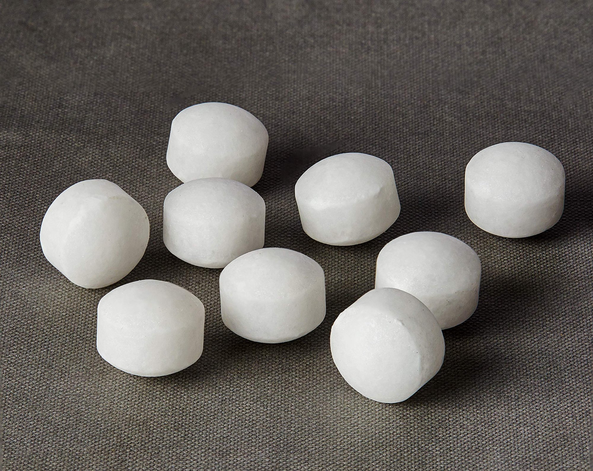 white naphthalene balls
