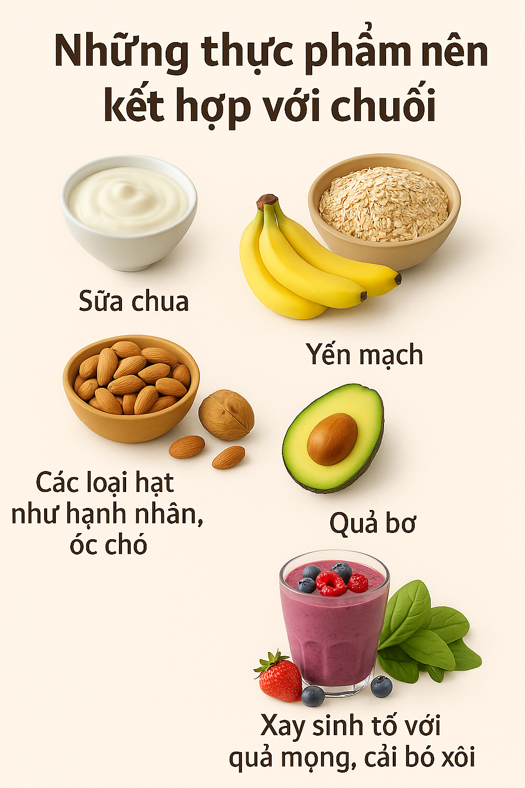 thuc pham nen ket hop voi chuoi