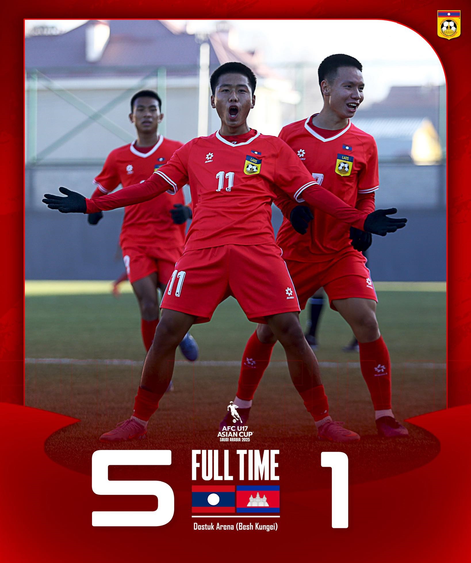 u17 lao u17 campuchia