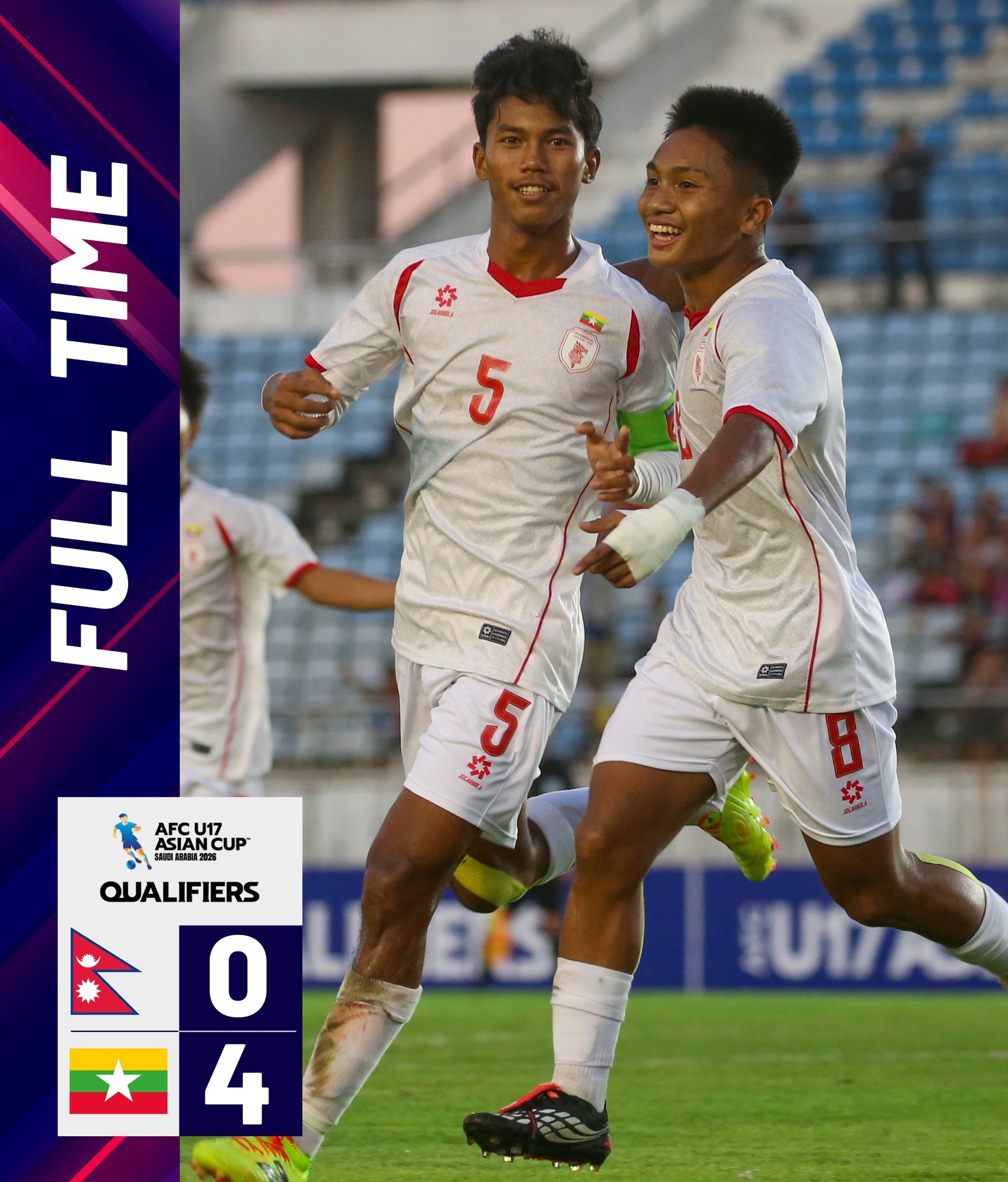 u17 myanmar u17 nepal