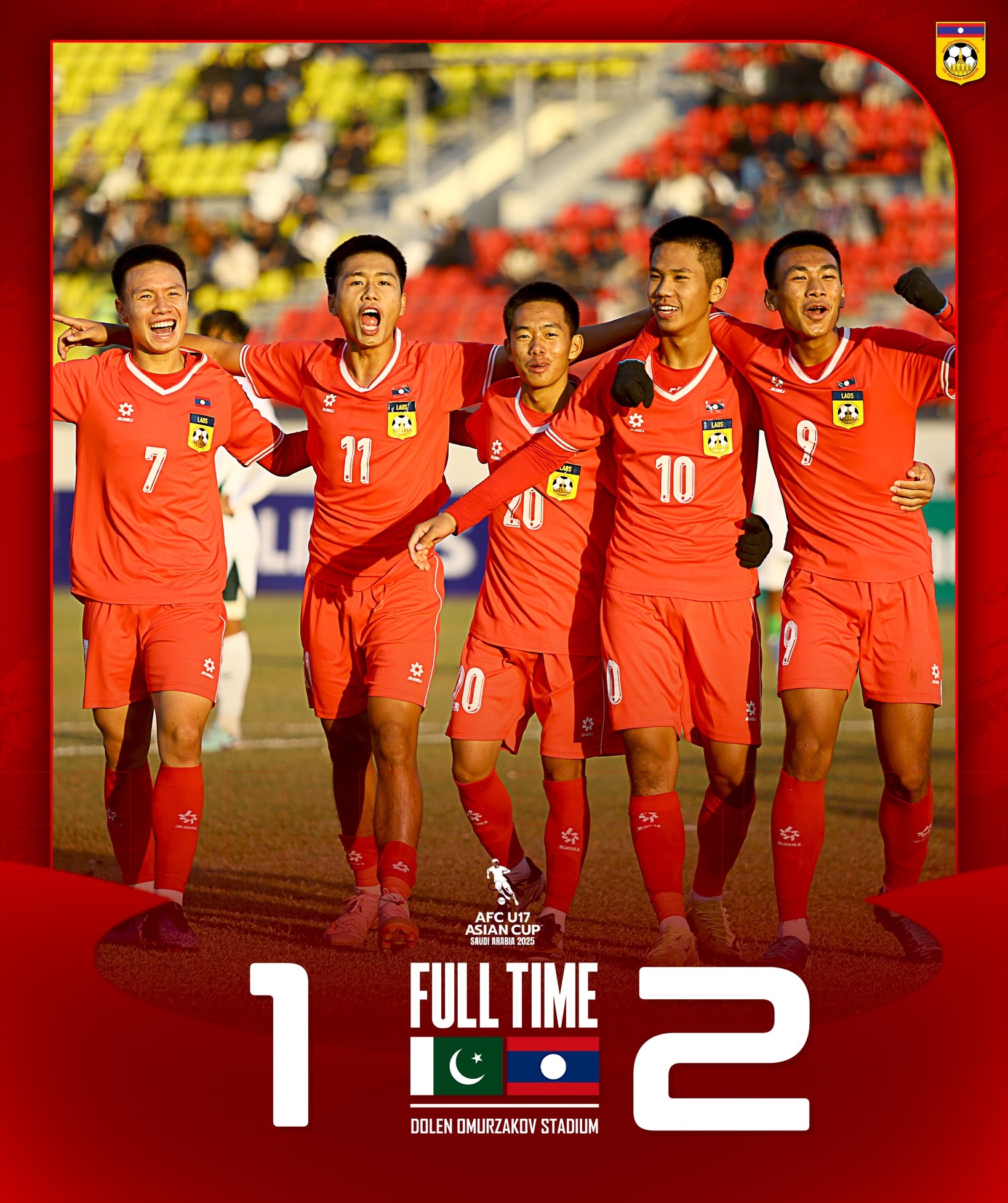 u17 lao u17 pakistan