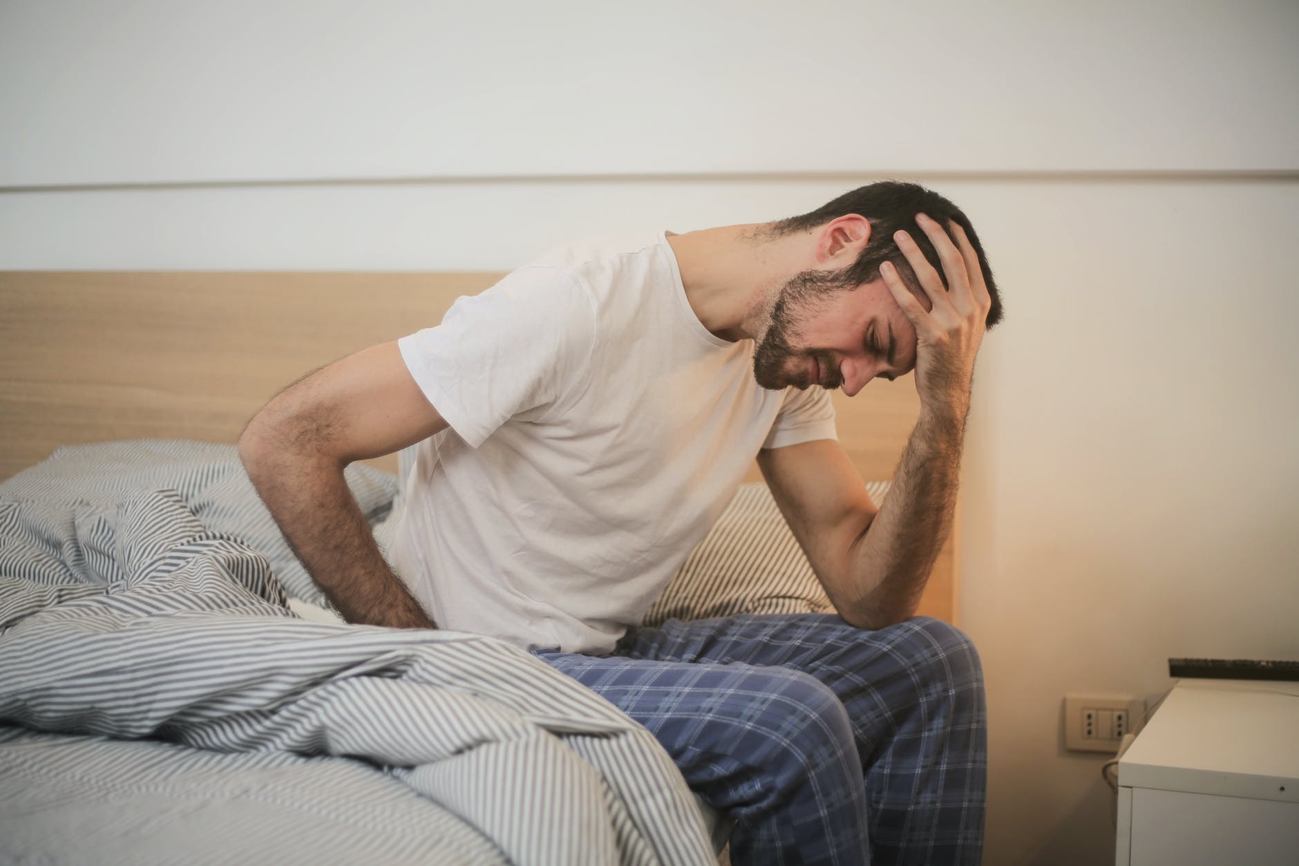 man tired sleep disorders