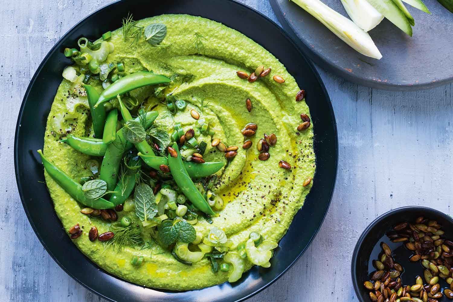 pea pepita and spinach hummus 90130 2