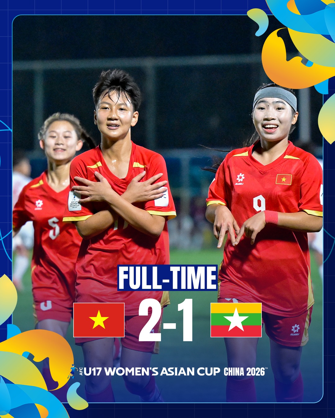 u17 nu viet nam u17 myanmar 2