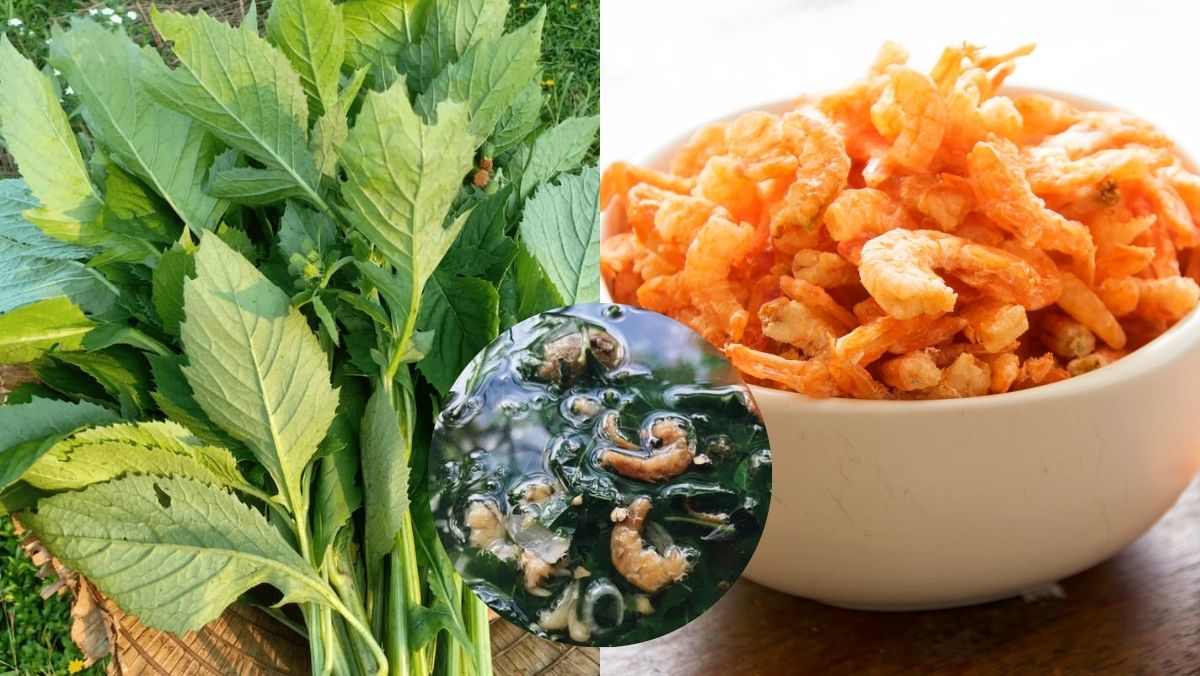 rau tau bay nau tom kho