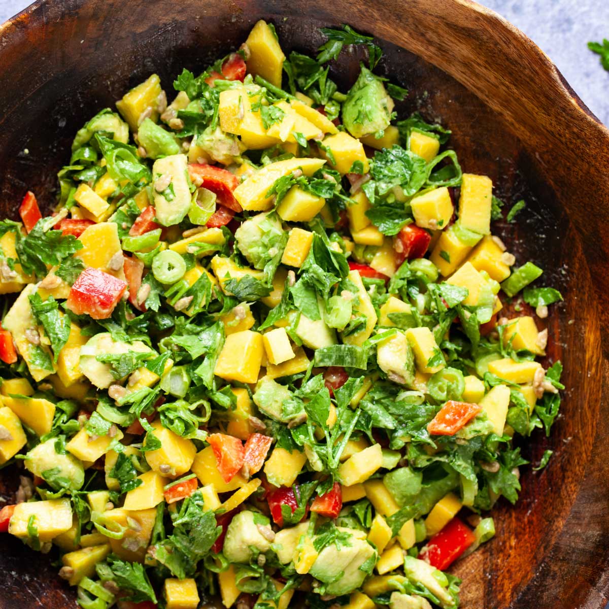 salad qua bo va xoai