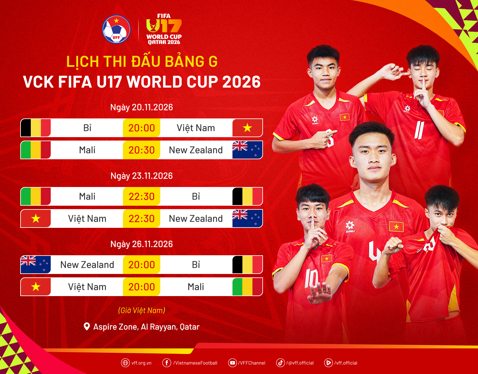lich thi dau u17 viet nam u17 world cup 2026