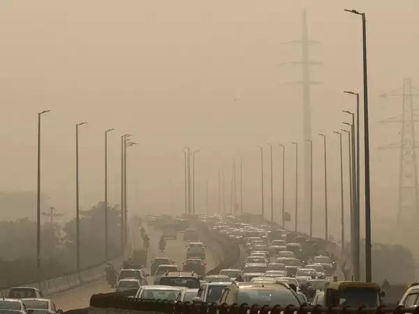 file photo vehicles drive on a highway on a polluted smoggy morning in new delhi