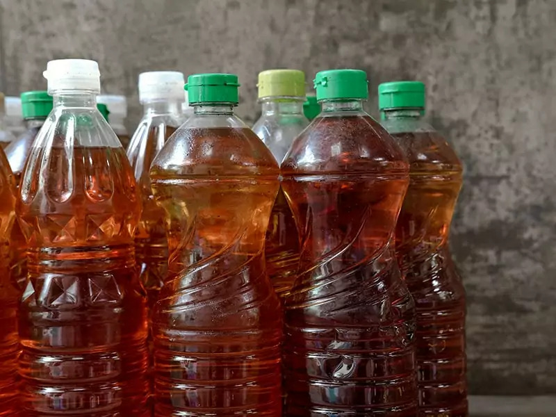 vegetable oil bottle