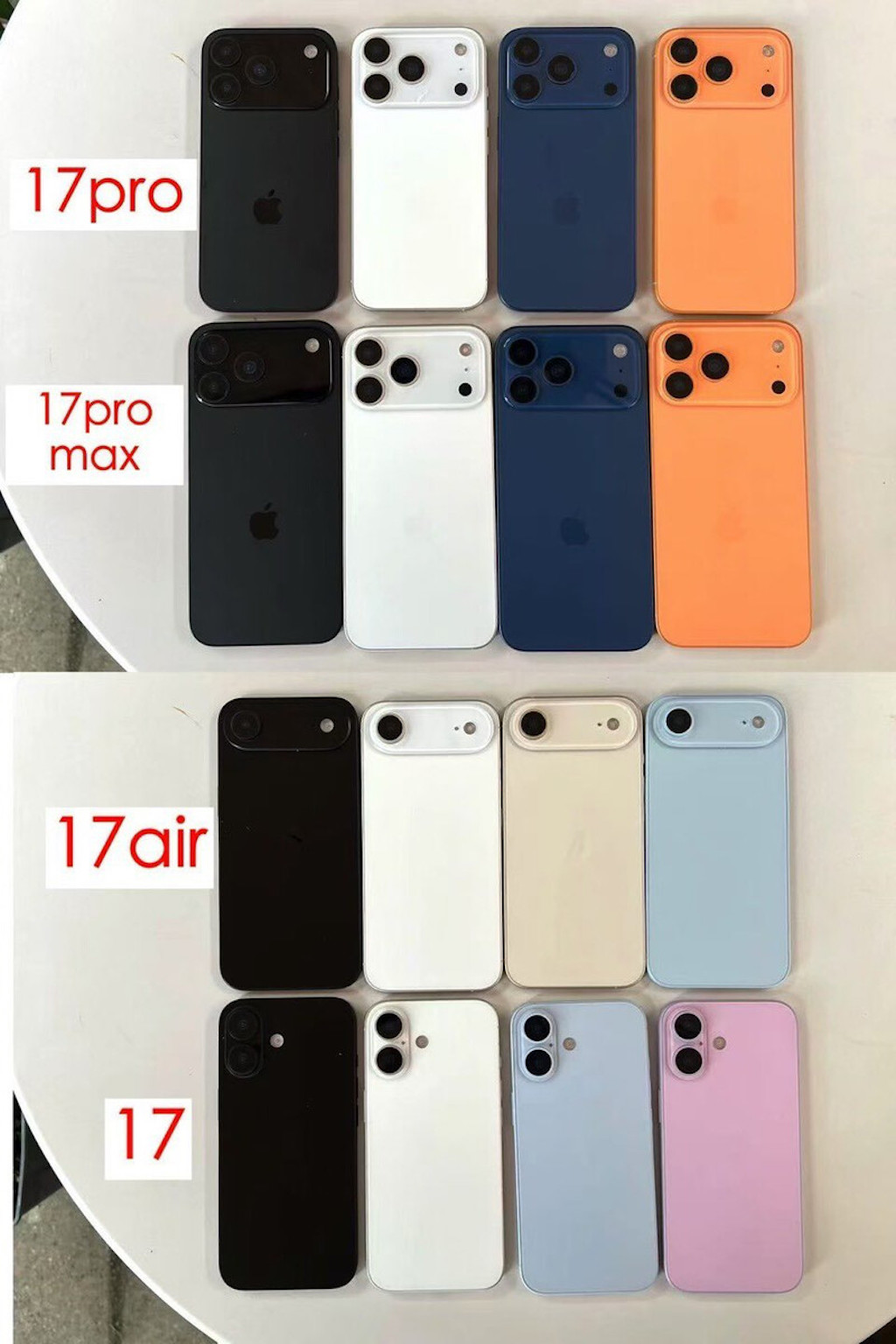 Lộ diện mô hình tất cả màu sắc của iPhone 17 Pro Max- Ảnh 1.