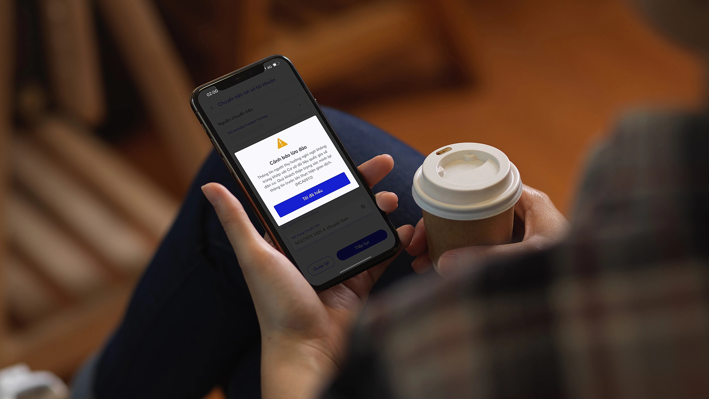 Thấy thông báo này khi chuyển khoản hãy dừng ngay, tránh bị mất tiền- Ảnh 1.
