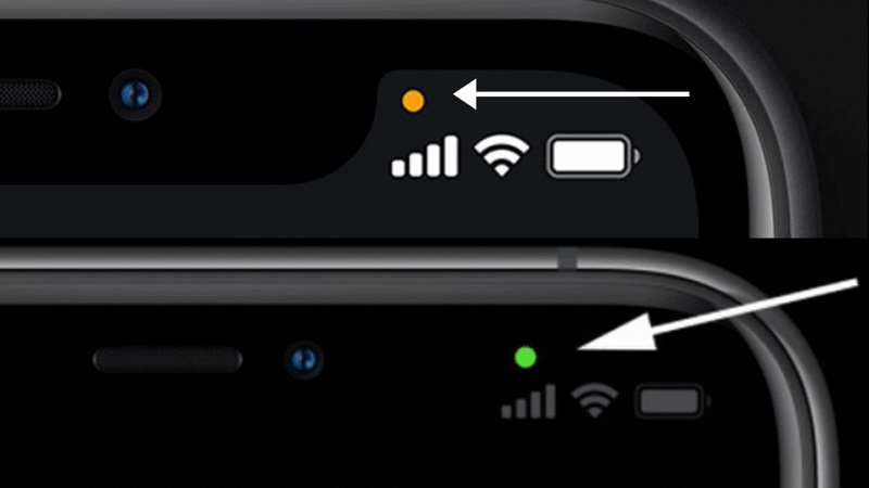 man hinh iphone bi cham xanh 1