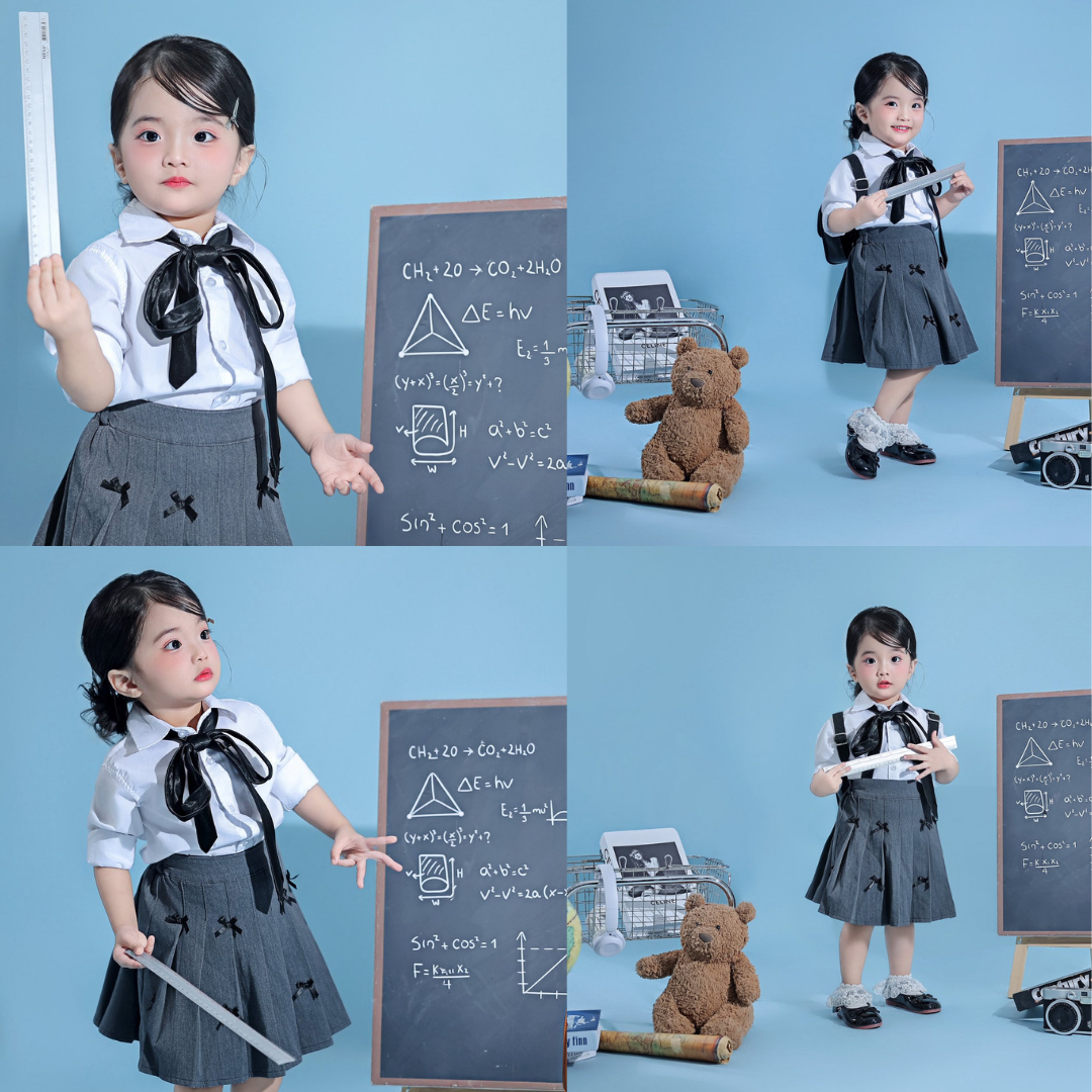 brown modern happy family photo collage 2