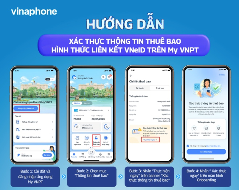 huong dan xac thuc thong tin thue bao vinaphone qua vneid 1