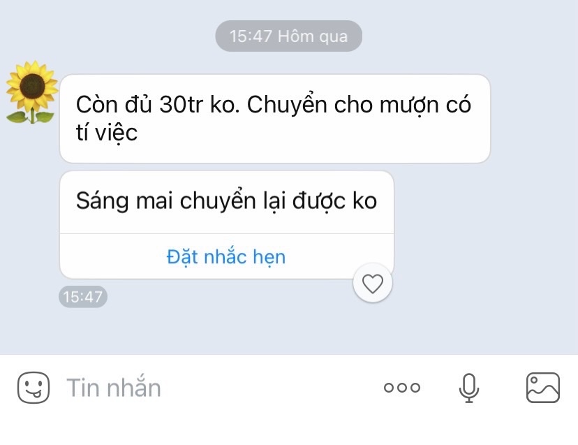 2 zalo cua mot nguoi dan tren dia ban xa tuy phuoc bac bi chiem quyen hoi muon tien ban be