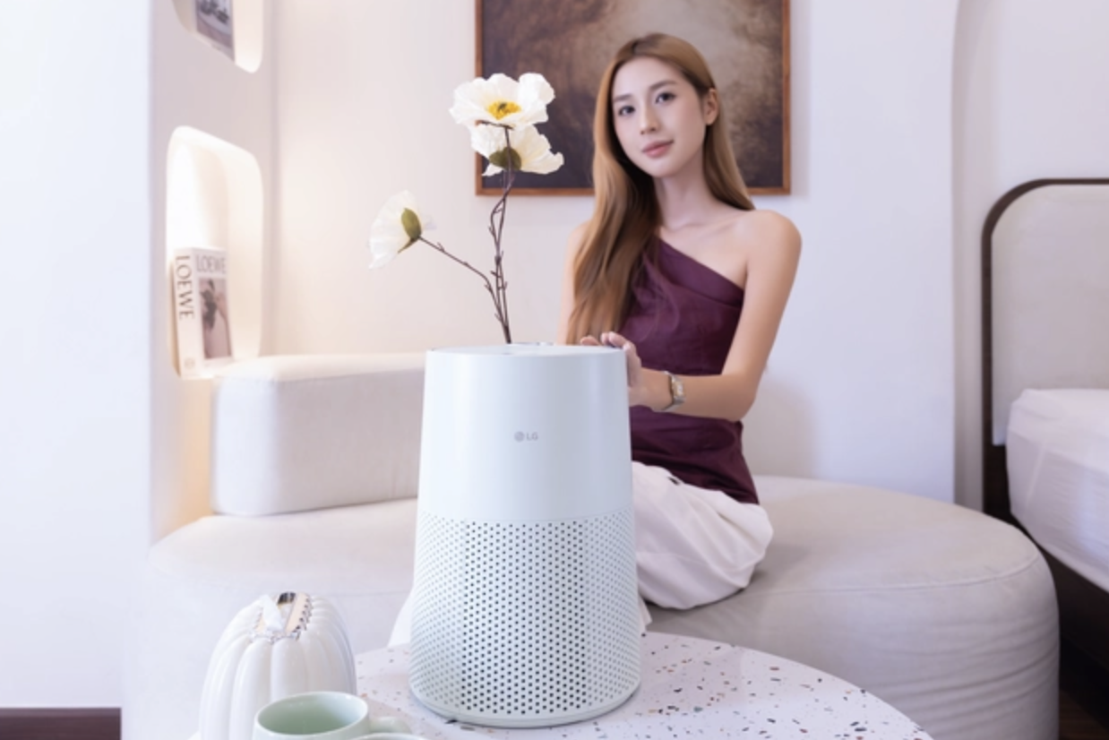 Máy lọc không khí LG PuriCare AeroMini: Không chiếm diện tích, không ồn ào, nhỏ xinh hữu ích!