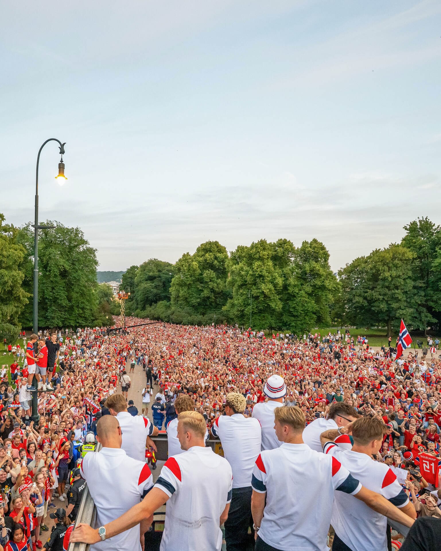 photo by herrelandslaget on july 13 2026 may be an image of one or more people flag military uniform crowd and text