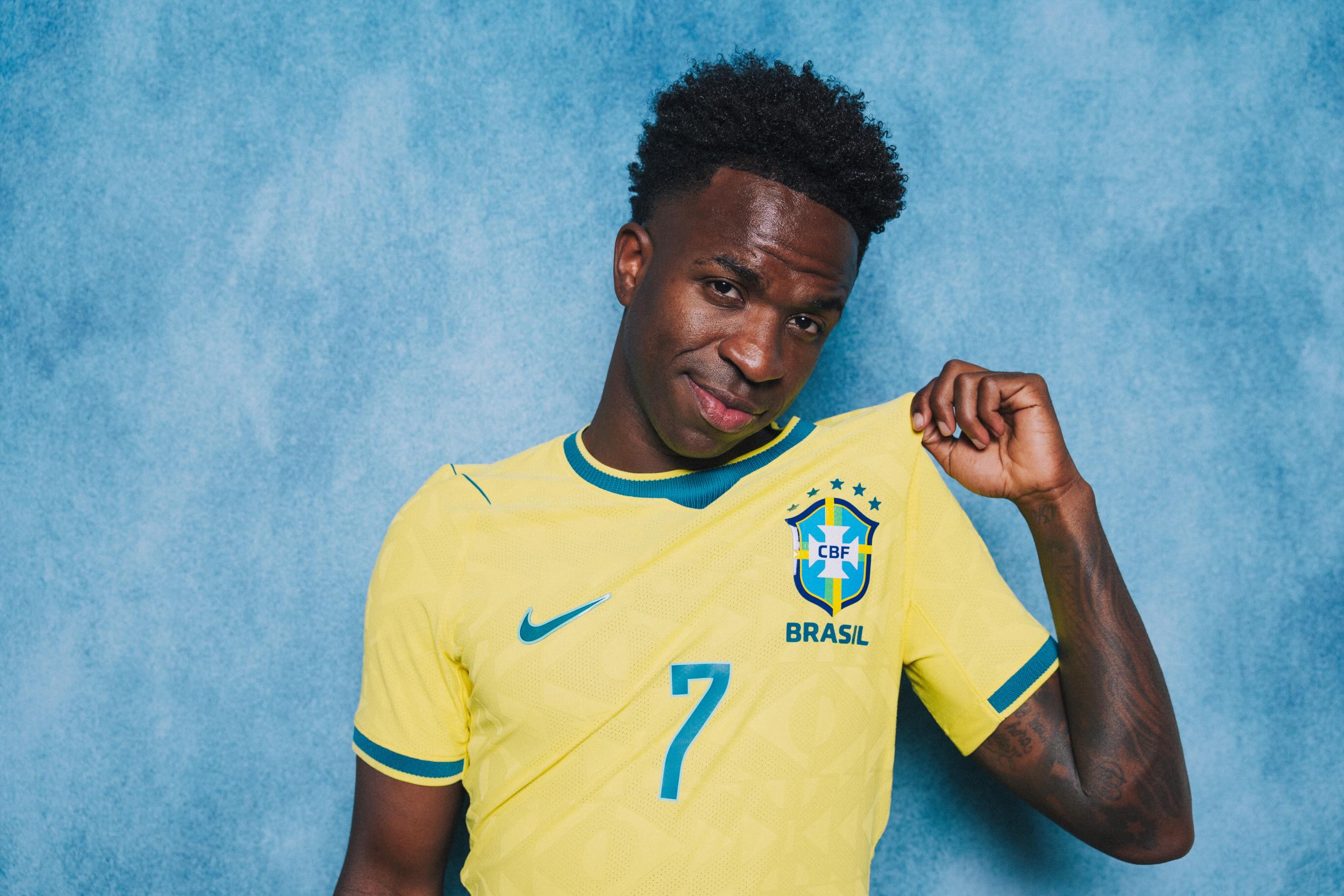 photo by vinicius jr on june 12 2026 may be an image of american football football ball stadium and text that says cbf brasil 7