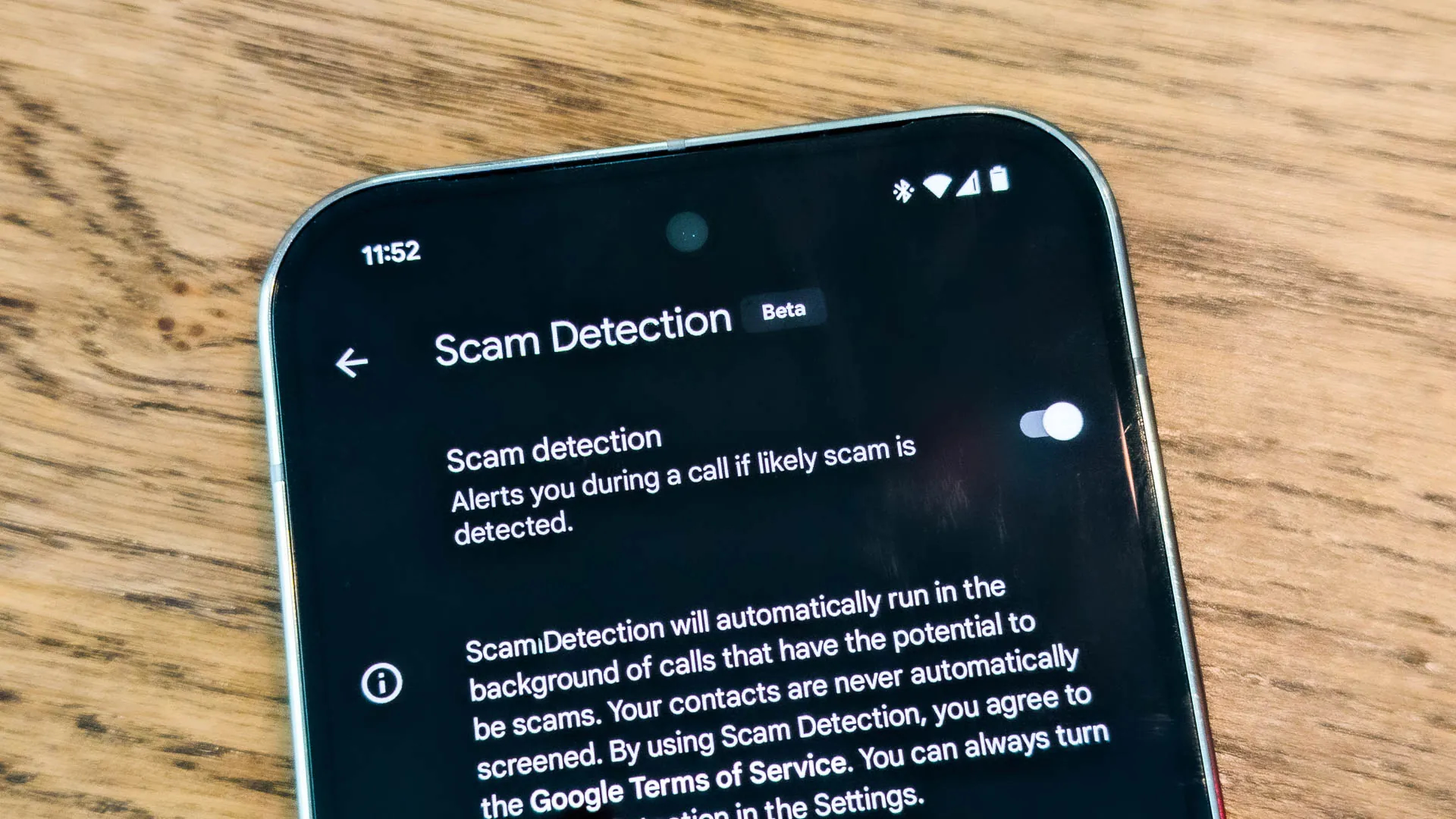 google pixel scam detection beta feature togglejpg