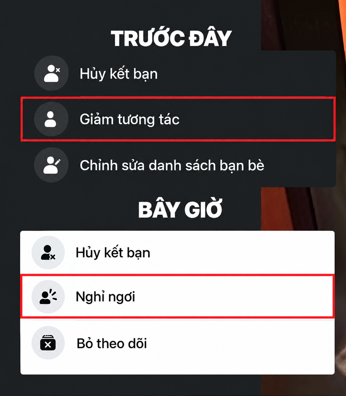 so sanh menu ban be truoc va nay